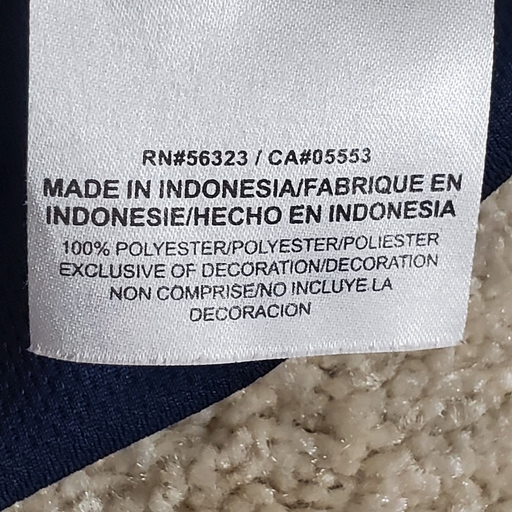 Nike Men's Polo Shirt Size XL Blue Dri-Fit White Accent - Picture 10 of 14